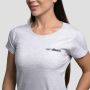 Γυναικείο Basic T-Shirt Heather Grey - GymBeam M