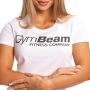 Γυναικείο Fitness White T-Shirt - GymBeam L