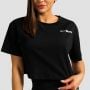 Γυναικείο T-Shirt Limitless Cropped Black - GymBeam S