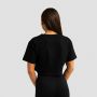Γυναικείο T-Shirt Limitless Cropped Black - GymBeam S