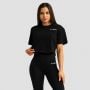 Γυναικείο T-Shirt Limitless Cropped Black - GymBeam S