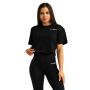 Γυναικείο T-Shirt Limitless Cropped Black - GymBeam S