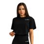 Γυναικείο T-Shirt Limitless Cropped Black - GymBeam S