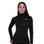 Γυναικείο φούτερ Pulse 1/2 Zip Running Black - GymBeam M