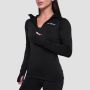 Γυναικείο φούτερ Pulse 1/2 Zip Running Black - GymBeam M
