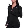 Γυναικείο φούτερ Pulse 1/2 Zip Running Black - GymBeam M