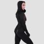 Γυναικείο φούτερ Pulse 1/2 Zip Running Black - GymBeam M