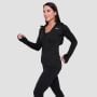 Γυναικείο φούτερ Pulse 1/2 Zip Running Black - GymBeam M