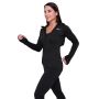 Γυναικείο φούτερ Pulse 1/2 Zip Running Black - GymBeam M