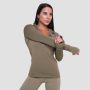 Γυναικείο φούτερ Pulse 1/2 Zip Running Vetiver - GymBeam XXL