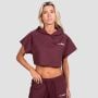 Γυναικείο Relay Cropped Hoodie Fig - GymBeam S
