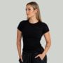 Γυναικείο Ribbed Tee Black - STRIX L