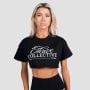 Γυναικείο Thrive Cropped T-shirt Black - GymBeam L