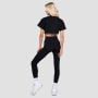 Γυναικείο Thrive Cropped T-shirt Black - GymBeam L