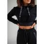 Γυναικείο Φούτερ Cropped Essential Black – STRIX S