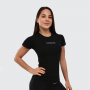 Γυναικείο T-shirt FIT Black - GymBeam L