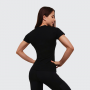 Γυναικείο T-shirt FIT Black - GymBeam L