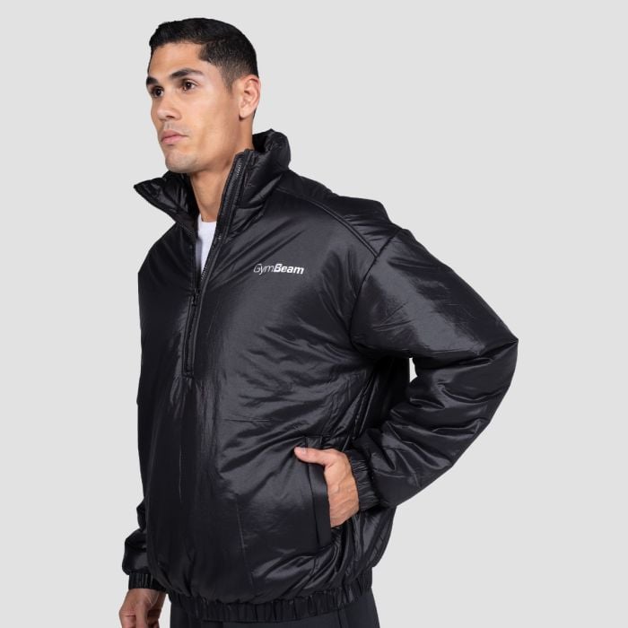 Prime 1/2 Zip Jacket Black - GymBeam XXL