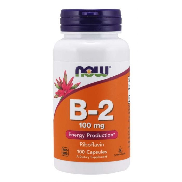 Vitamín B-2 100 mg - NOW Foods
