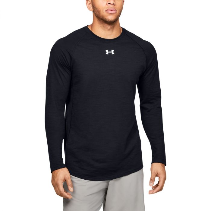 T-shirt Long Sleeve Charged Cotton Black - Under Armour