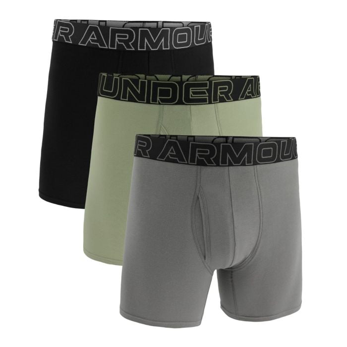 Men‘s boxers Perf Cotton 6in 3Pack Green - Under Armour