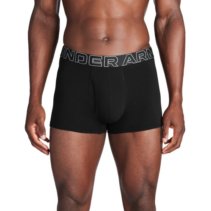 Men‘s boxers Perf Cotton 3in 3Pack Black - Under Armour L