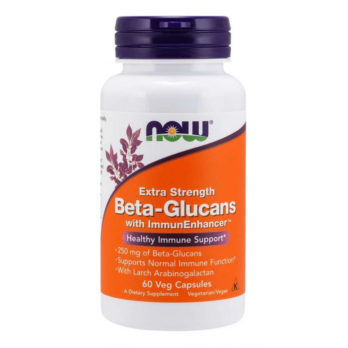 Beta-Glucans with ImmunEnhancer™, Extra Strength - NOW Foods