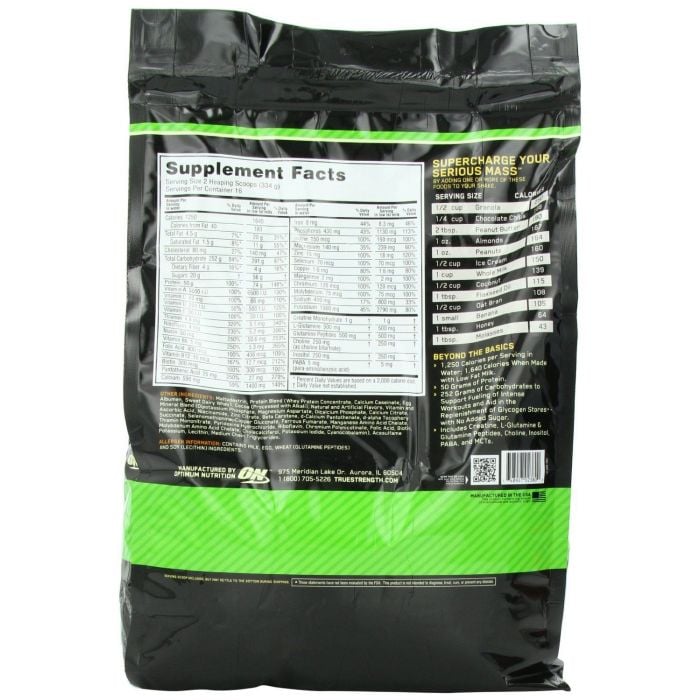 Serious Mass - Optimum Nutrition 5450 g - Σοκολάτα
