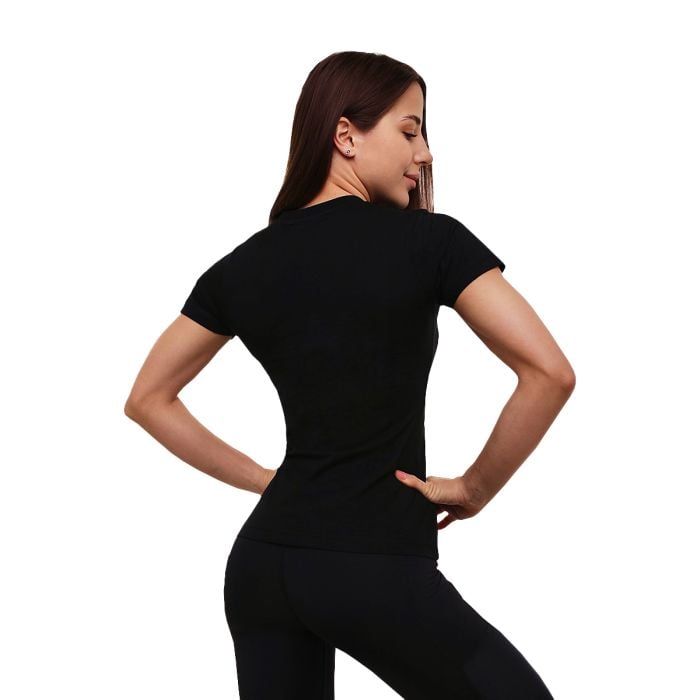 Γυναικείο T-shirt FIT Black - GymBeam L