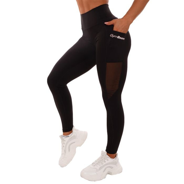 Γυναικείο Κολάν Mesh Panel Black – GymBeam M