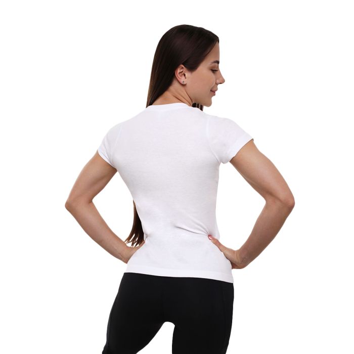 Γυναικείο T-shirt FIT White - GymBeam S