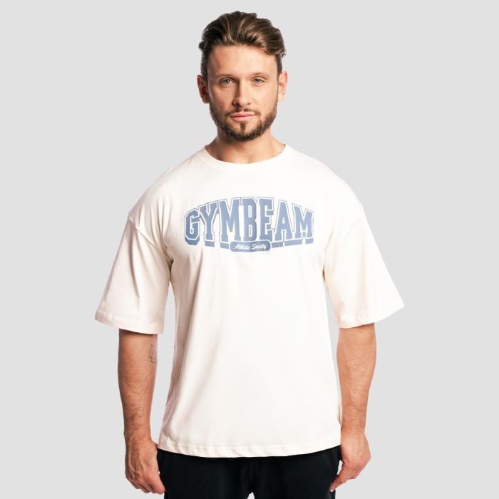 T-Shirt Boxy Athletic Society Cream - GymBeam XL