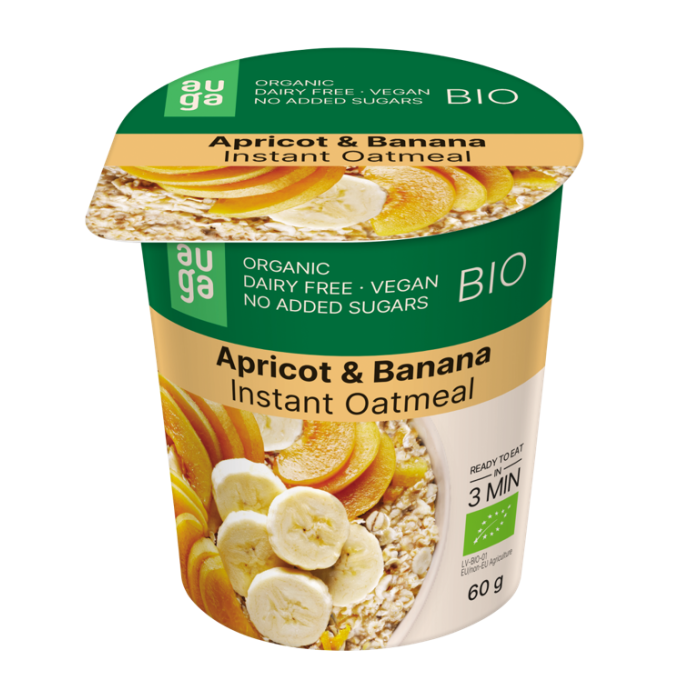 Οργανική Bρώμη Oλικής Aλέσεως - Auga 60 g - apricot banana