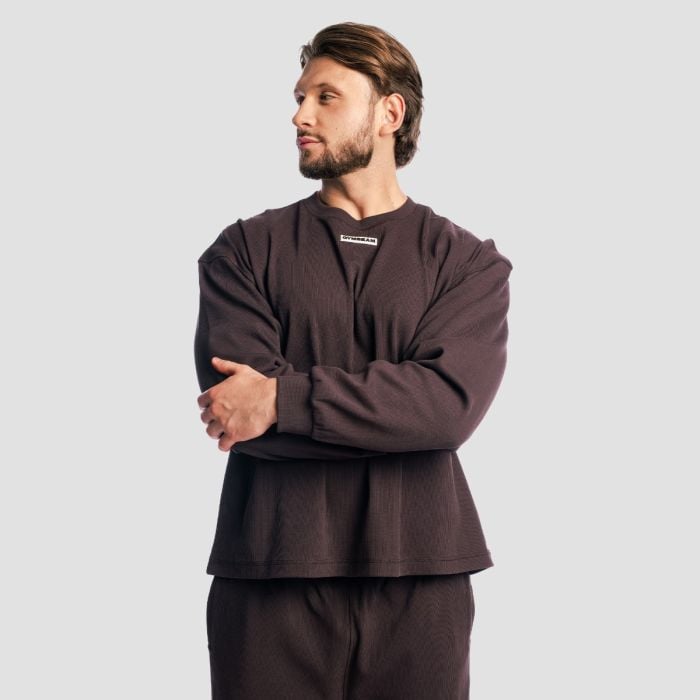 Φούτερ Aura Tee Brown - GymBeam XL