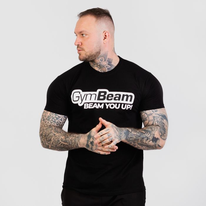 Beam Ανδρικό T-shirt Black - GymBeam