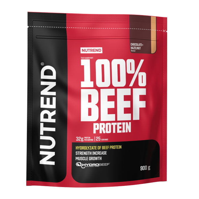 100% Beef Protein - Nutrend 900 g - Σοκολάτα - Φουντούκι