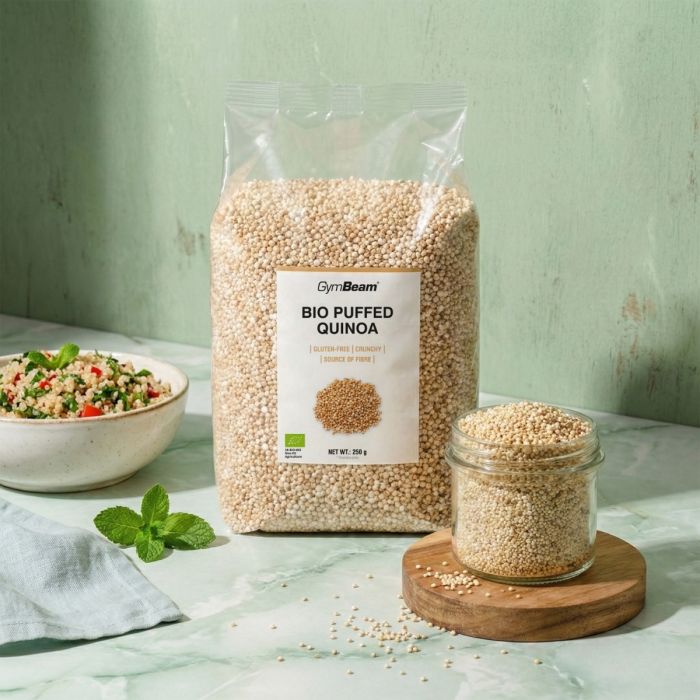 BIO Puffed Quinoa - GymBeam 250 g