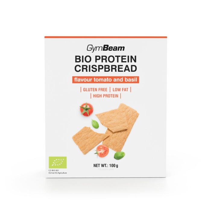 BIO Φρυγανιές πρωτεΐνης - GymBeam 100 g - Tomato & Basil