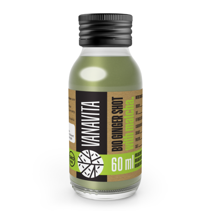 BΙΟ Ginger Shot με Matcha - VanaVita 60 ml