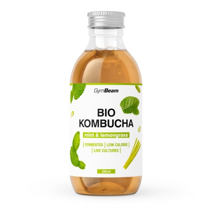 BIO Kombucha - GymBeam 330 ml - σμέουρο & ιβίσκος