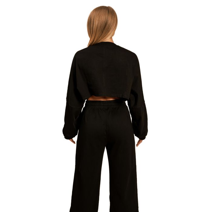 Γυναικείο φούτερ Bliss Cropped Black- BeastPink L