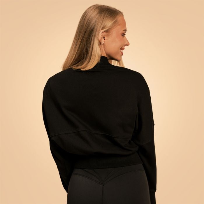 Γυναικείο φούτερ με φερμουάρ Bliss Black - BeastPink M