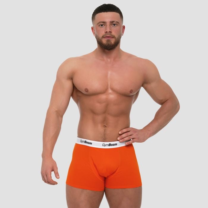 Ανδρικά Boxer Essentials 3Pack Orange - GymBeam XXL