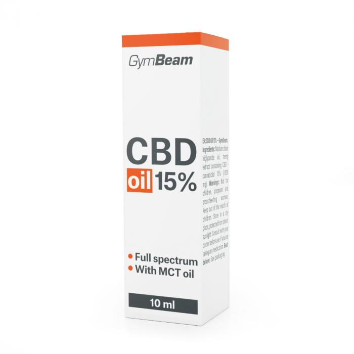 15% Έλαιο CBD 10 ml – GymBeam 10 ml