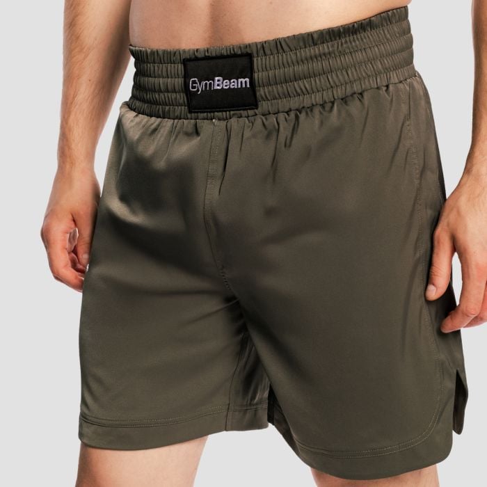 Combat Boxing Shorts Olive Grey - GymBeam XXL