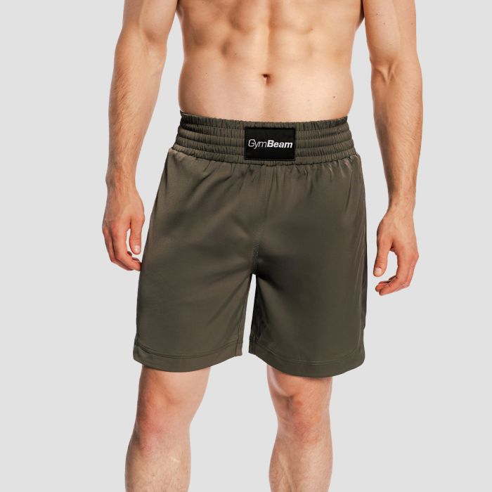 Combat Boxing Shorts Olive Grey - GymBeam XXL