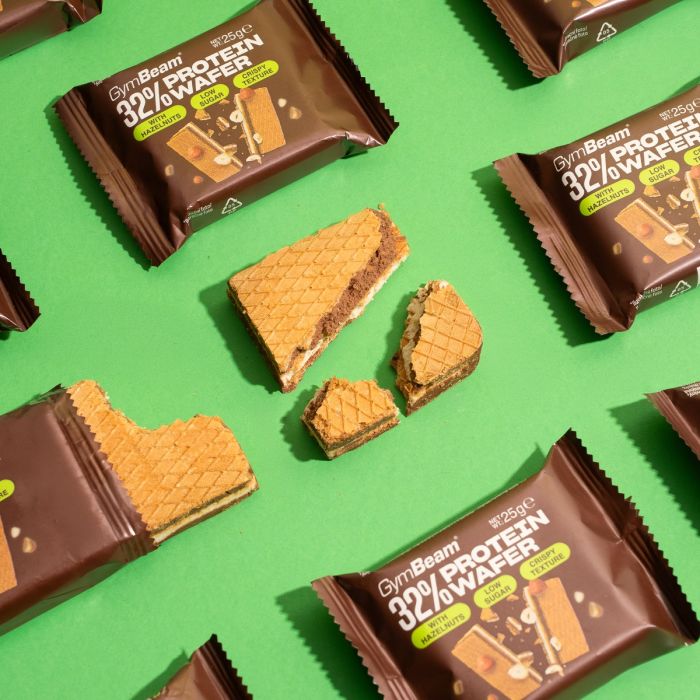 32% Πρωτεϊνική Γκοφρέτα - GymBeam 25 g - 00