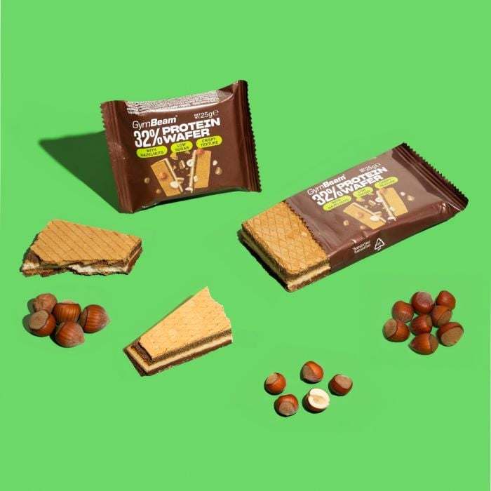 32% Πρωτεϊνική Γκοφρέτα - GymBeam 25 g - 00