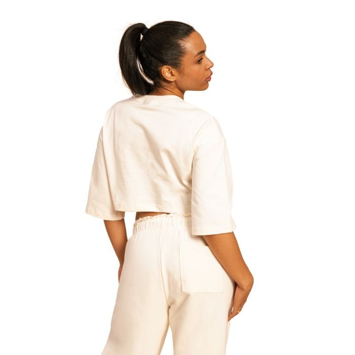 Γυναικείο Cropped Serenity T-Shirt Ivory - BeastPink L