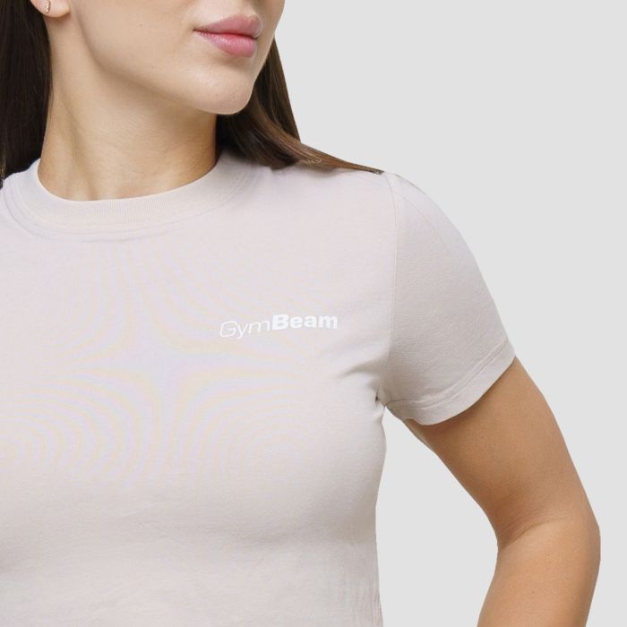 Γυναικείο Agile Cropped T-Shirt Desert- GymBeam L